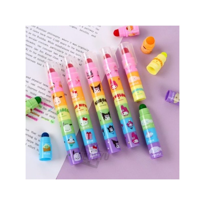Sanrio Rainbow Block Highlighter Character Solid Deco Pens as Favors