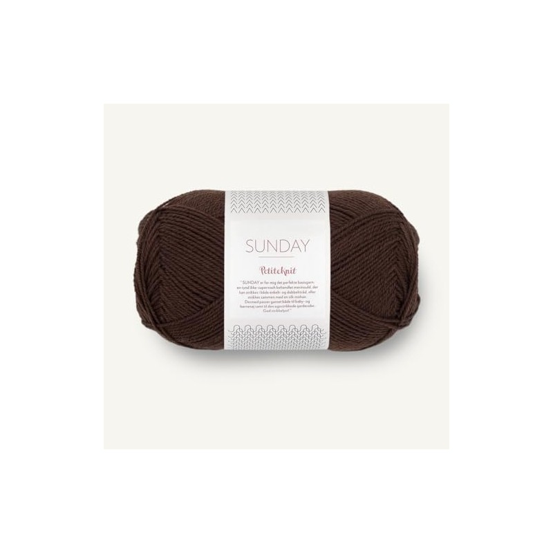 SANDNES GARN Petiteknit Sunday – Colour: Cacao Nibs (3091) –