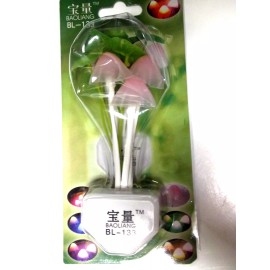 Mushroom night light HALF FREE MOREL 50000 HR LED lamp AUTO LIGHT SENSOR