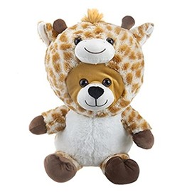 Katy Craig Teddy Bear - Wearing a Giraffe Outfit Cuddly Plush Toy (27cm)