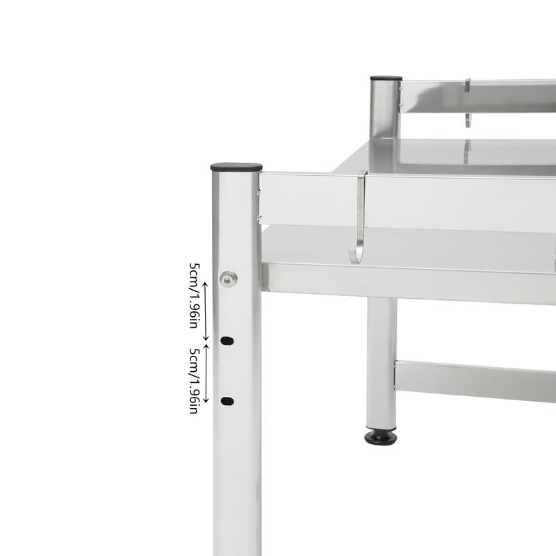 ILWorkTLs 2-Tier Adjustable Microwave Stand,Stainless Steel Microwave Oven Rack with