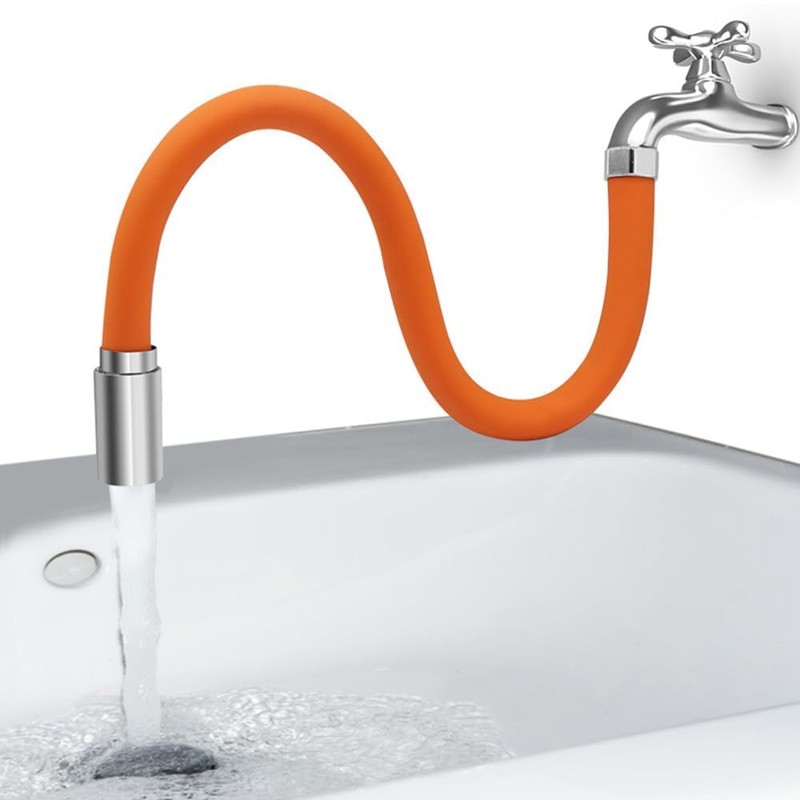 Namvo 20cm Faucet Extender, Universal Kitchen Tap Extension with 360°