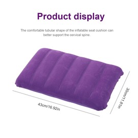 FKWKUW Pack of 2 Inflatable Pillow Camping Travel Pillow Air Cushion Pillow Velour Pillow Neck Pillow Beach Pillow for Outdoor Travel Hiking