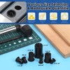 Glarks 100Pcs 5/16”-18UNC Rivet Nuts Kit Black Zinc Plated Carbon
