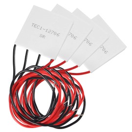 QCCAN 4PCS TEC1-12706 Thermoelectric Cooler TEC1-12706 Semiconductor Refrigeration Tablets 12V 6A Heatsink 40x40MM