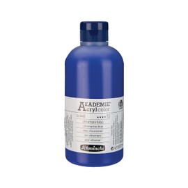 Schmincke - Akademie Acrylic Colour, Ultramarine Blue 500 ml, 23442028, Fine Artist Acrylic Paint, Brilliant, Highly Lightfast and Cadmium-Free, for Acrylic Painting, Mixed Media