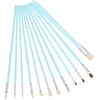 12Pcs Art Paint Brushes Drawing Fan Shaped Artist Brush Long