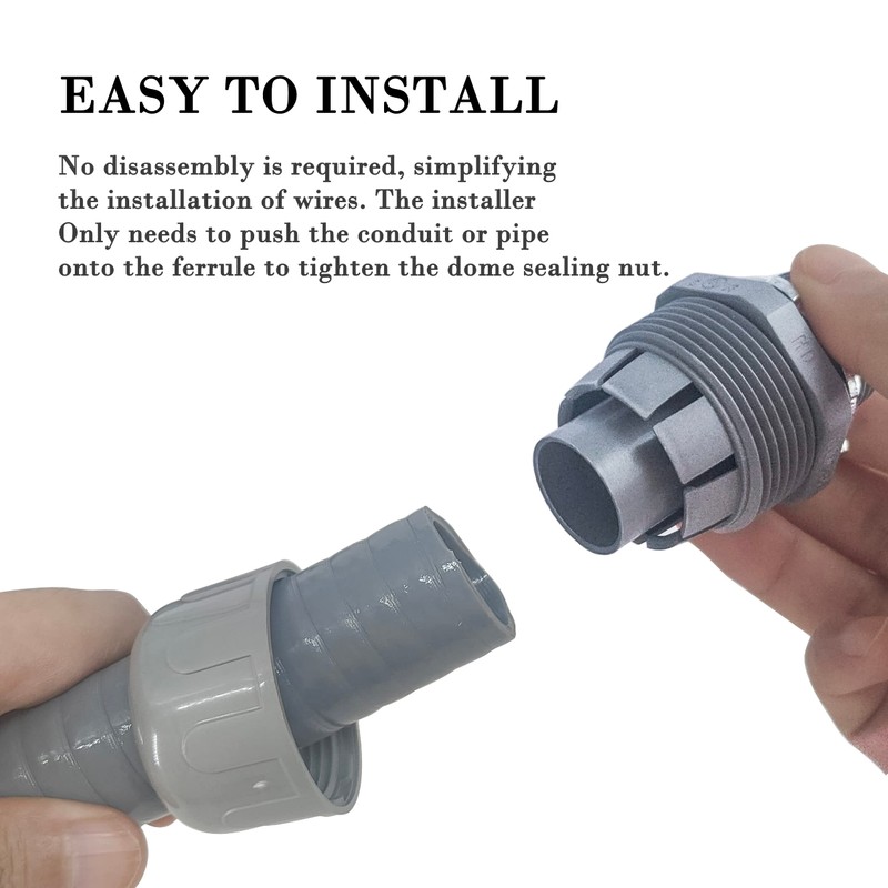 Wocloer Liquid-Tight Conduit - 1/2inch 25 Foot Flexible Non Metallic