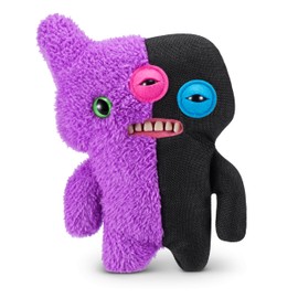Fuggler Misfit Monsters 9-inch Series 1 (Reeko & Annoyed Alien - Purple & Black) by ZURU, Funny Ugly Monster Plush Toy