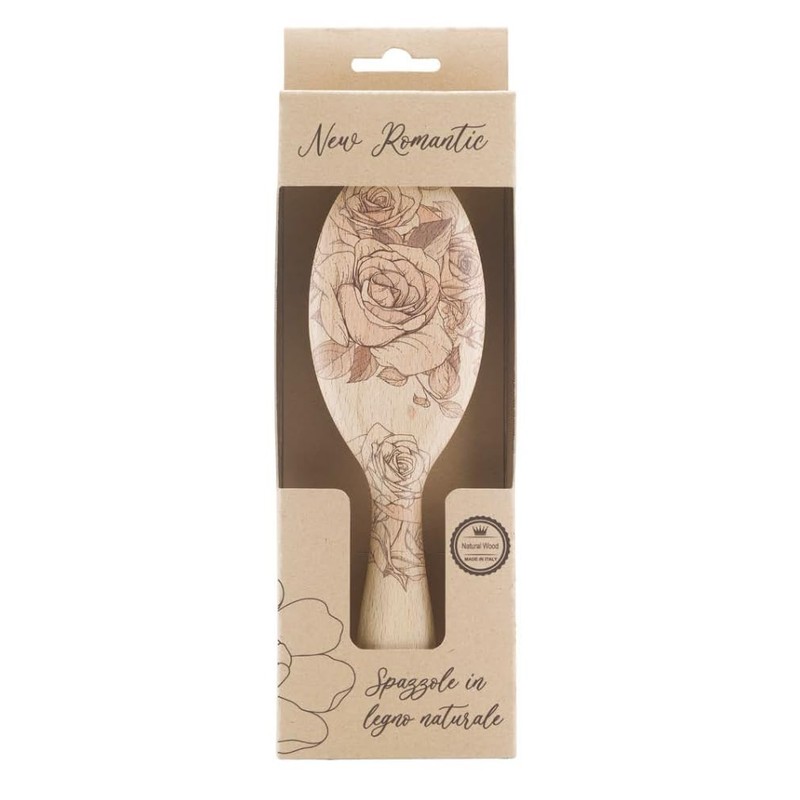 Lombard Cutlery Wooden Hair Paddle Brush with Anti Static Effect