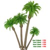 Cayway 34 PCS Model Trees Coconut Palm Model Trees, 1.7~6.7
