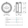 Sellon24® Stainless Steel Wall Connection Diameter 42.4 Wall Anchor Wall
