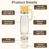 YIK TUNG 2 Pack 12 Oz Glass Honey Dispenser Pot