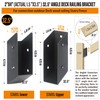 WOCEPU 32.5°Stair Angle Stainless Steel Deck Railing Brackets Connectors for