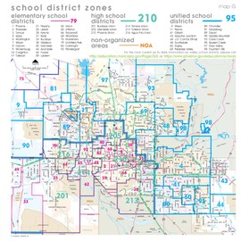 Phoenix Metropolitan School District Zones Paper/Non-Laminated