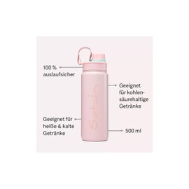 satch Stainless Steel Insulated Bottle Rose, Pink, Pink