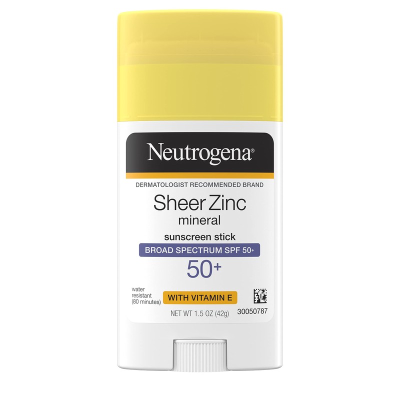 Neutrogena Sheer Zinc Oxide Mineral Sunscreen Stick - SPF 50+,