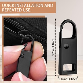 Pack of 10 Replacement Parts Zip Zip Repair Set for Zipper Suitcase Boots Jacket Backpacks Clothing Shoes Universal Zip Zip