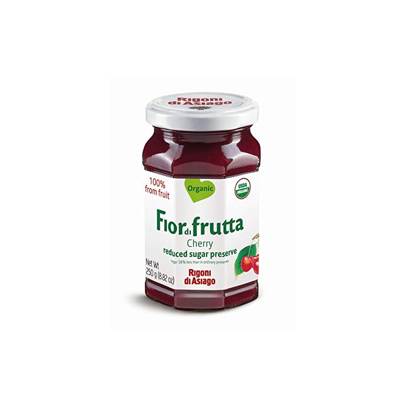 Rigoni di Asiago Fiordifrutta Organic Fruit Spread, Cherry, 6 Count,