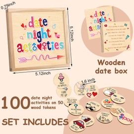 Menkxi 100 Pcs Couples Date Night Activities Game Date Night Box for Couples, 5 Year Gifts for Couples, Date Night in a Box Jar, Date Night Gift for Married Couples Wedding Gift(Stylish)