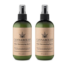 Cannabolish Wintergreen Smoke Odor Eliminator Spray and Air Freshener, 8 fl. oz, Natural Ingredients (Pack of 2)