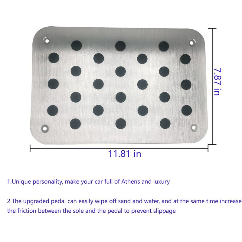 Rxmgf Car Truck Floor Mat Carpet Heel Pad Plate Rest