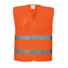 Portwest C494ORRL/XL Hi-Vis Mesh Vest, Regular, Large/X-Large, Orange