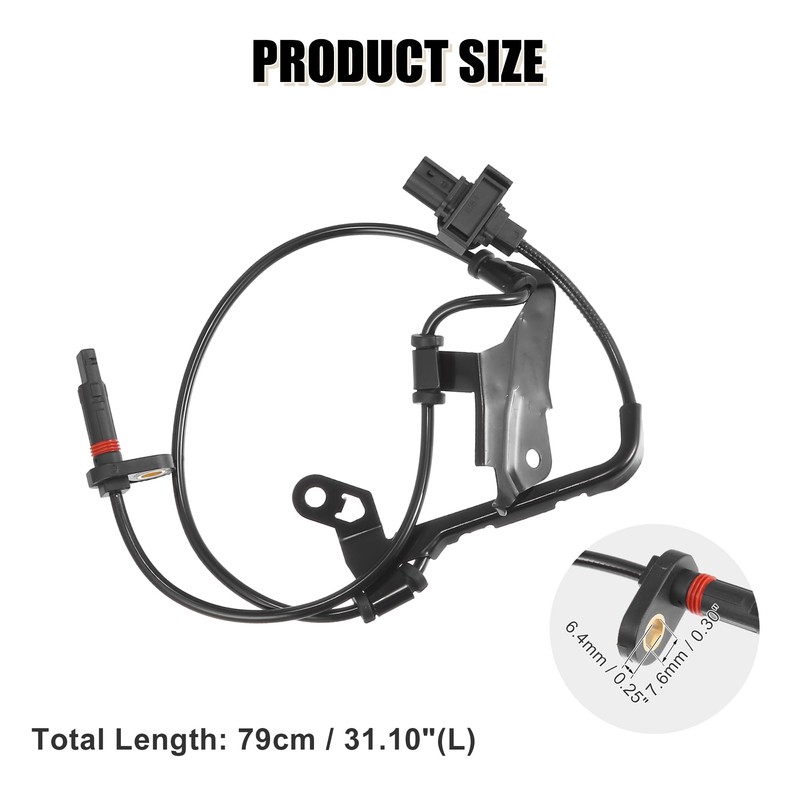 uxcell 2pcs Front Left Right ABS Sensor Wheel Speed Sensor