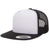 Yupoong Men's YP Classic Trucker Cap Front, Black/White/Black, OSFA