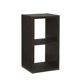 Linon Home Decor Linon Dawes 2 Cabinet Espresso Cubby Storage