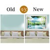 FLFK Fake Window Wall Sticker - Landscape Faux Window Wall