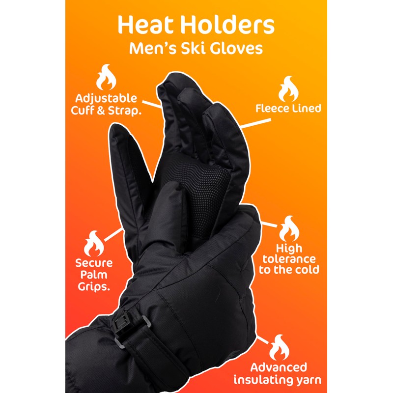 HEAT HOLDERS - Mens Extra Warm Padded Waterproof Insulated Thermal