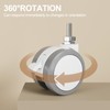 JOY worker Lockable Stem Caster Wheels Set of 4, Metric