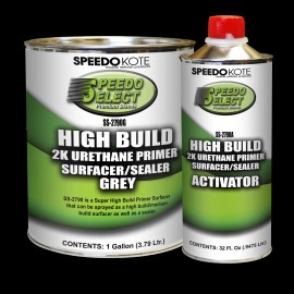 speedokote Super Fill High Build 2K Urethane Primer Gray Gallon Kit, SS-2790G/SS-27