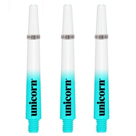 Unicorn Dart Shafts | Gripper 3 Cosmos Comet | Durable Polycarbonate | Pale Blue and White | Medium 44.2 mm | 3 Stems