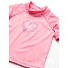 Kanu Surf Girls Rash Guard Shirt, Charlotte Pink,