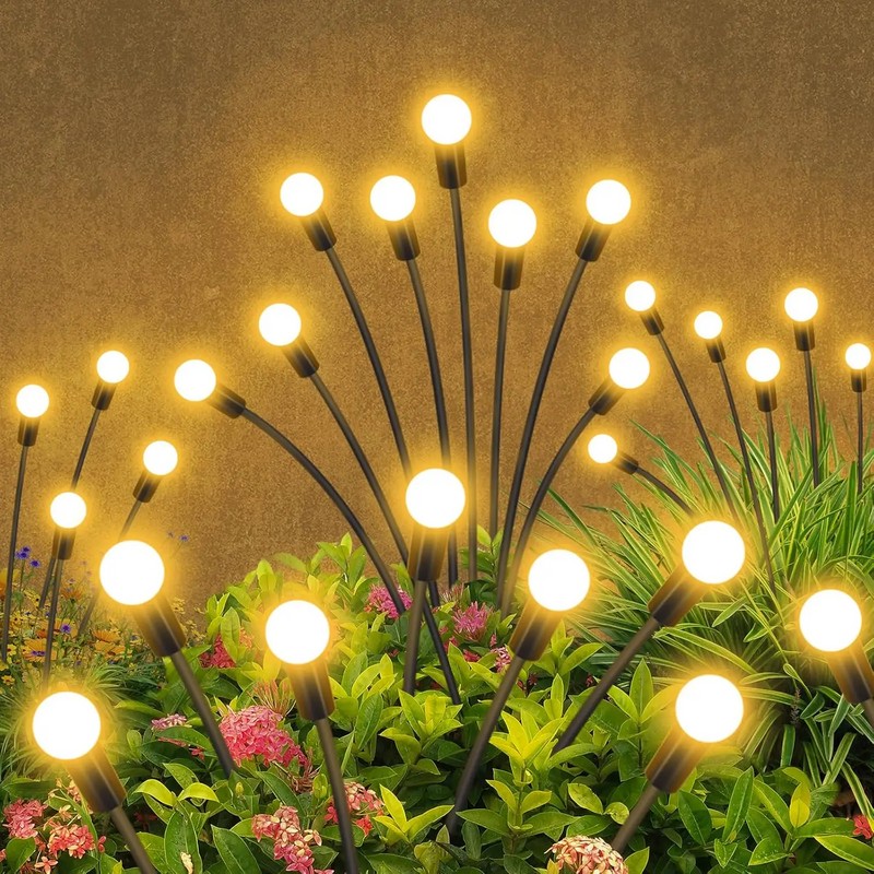 Solar Firefly Garden Lights for Outdoor Decor – Swaying LED