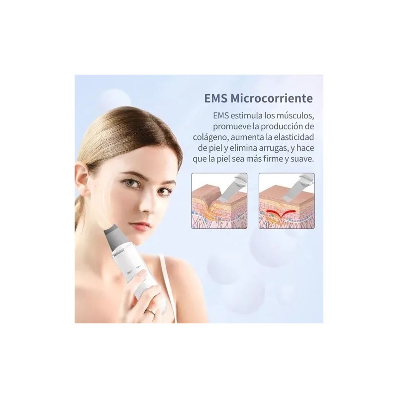 Muye Limpiador Facial Ultrasónico + 15 Mascarillas Faciales