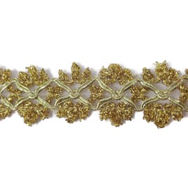 Kirari Handicraft Part No. 5006 Blade (Gold Color: Gold) Width 1.0 inches (2.5 cm) x Length 9.8 ft (3 m) (For Handicrafts)