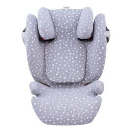 JYOKO Kids Bezug für Autositz Kompatibel mit Cybex Solution M und Pallas B - Fix (White Star)