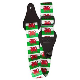 TGI Guitar Strap GRAPHIC Series. Welsh Dragon