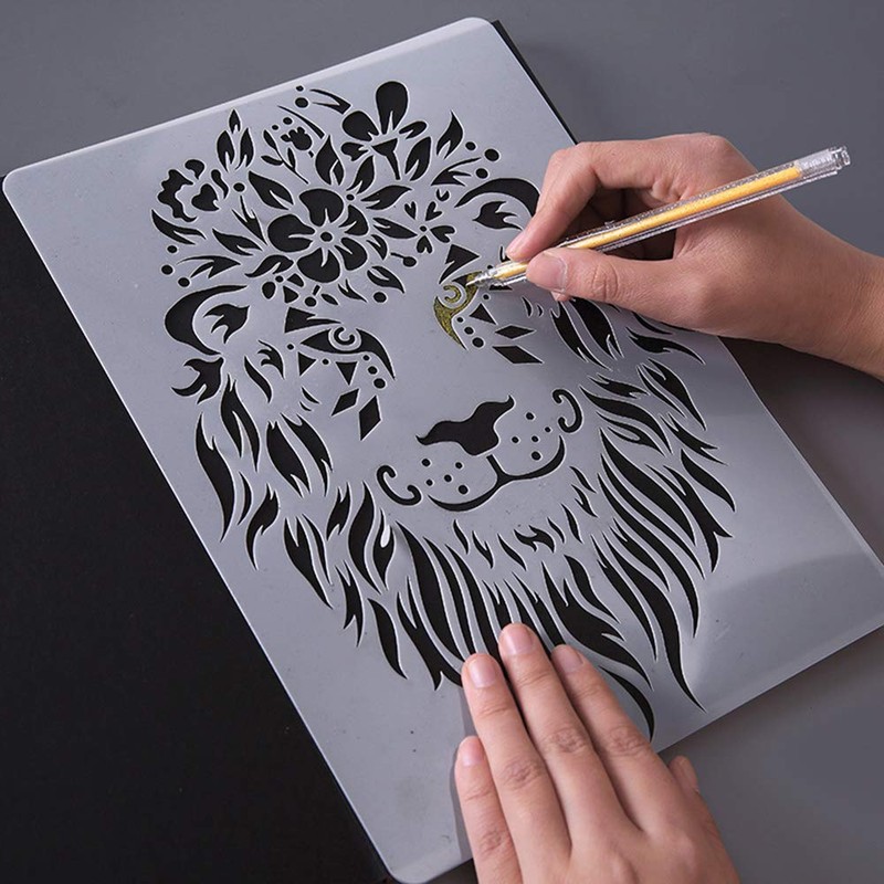 10 Pcs Blank Mylar Stencil Sheets Square Stencil Paper Blank