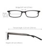 EYEGUARD Reading Glasses with Portable Case Slim Mini Pocket Readers