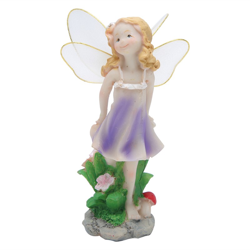 4Pcs/Set Fairy Statue Elf Sculpture Art Craft Outdoor Courtyard Garden