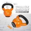 Yes4All Kettlebells Weights Cast Iron Rubber Base For Home Gym