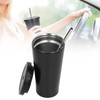 500ML Small Vacuum Coffee Cup Iced Coffee Bottle with Straw