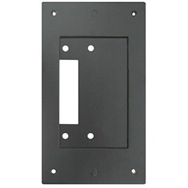 Aiphone Corporation JK-MB Mullion Mounting Bracket for JK-DV, JF-DV, or JO-DV Door Stations, Aluminum, 6-13/16" x 3-7/8" x 3/16", Black