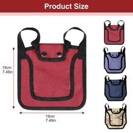 2 Pieces Premium Chicken Saddles with Stretchy Strap, Chicken Saddles for hens, Chicken Apron Back Protector for Hens With Adjustable Strap, Chicken Hen Mating Saddle (Red)