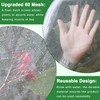 4 Pack Fruit Tree Netting with Zipper & Drawstring, Ultra