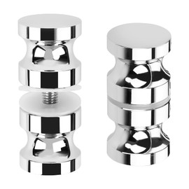 Wvu & Wvo Pack of 2 Shower Door Knobs, Aluminium Alloy Shower Door Handles, Double-Sided Shower Door Knob, Shower Cubicle Handle, Double Knobs for Shower Door, Glass Doors
